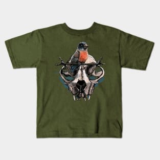 Mr. Sparrow and the cat's skull Kids T-Shirt